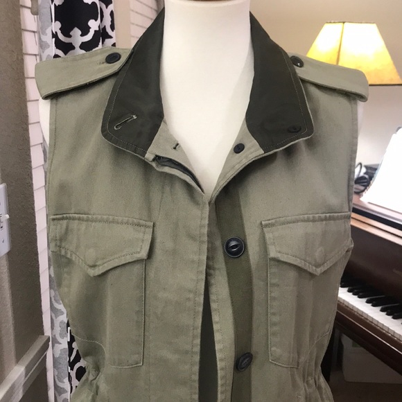 rag & bone Jackets & Blazers - rag & bone utility vest, size S, army/olive green